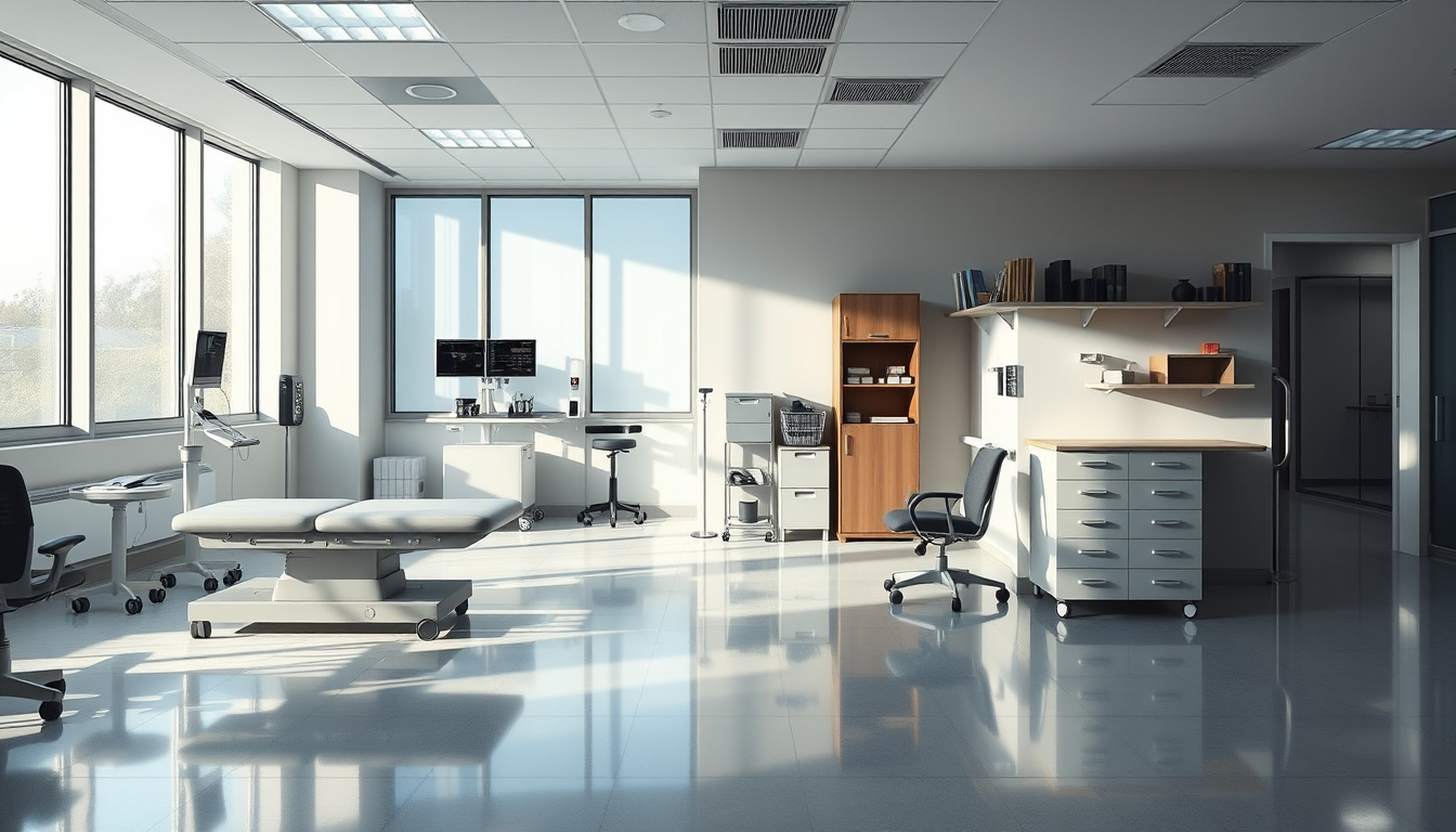 Mobilya ve klinik yerleşimi 